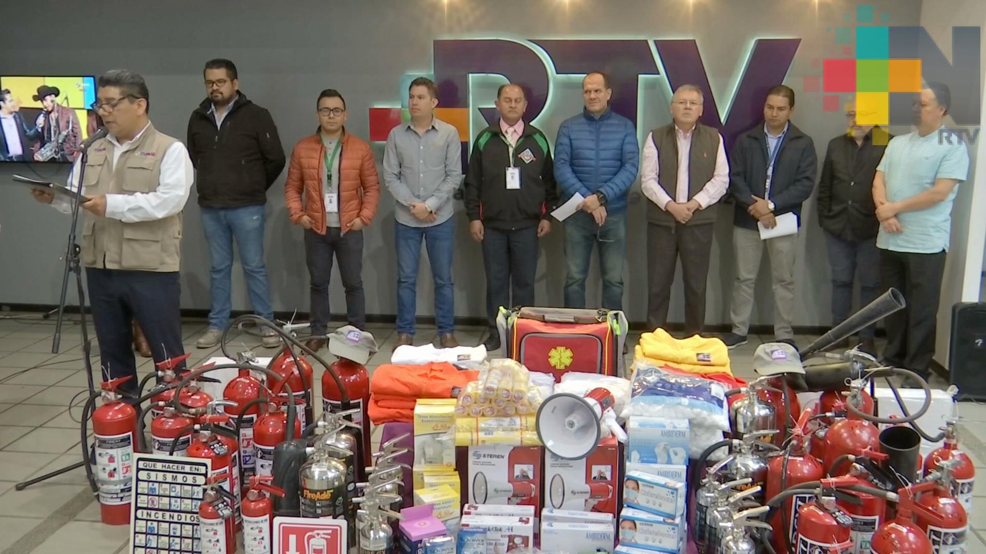 Recibe equipo Unidad Interna de Protección Civil de RTV
