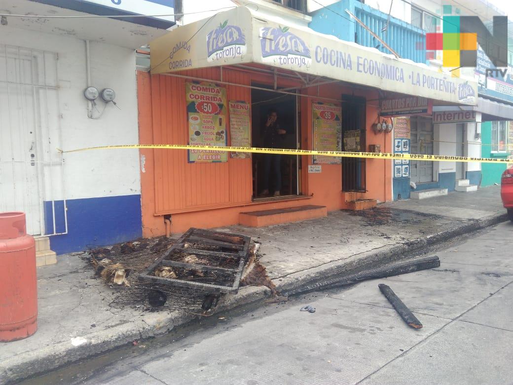 Una persona fallecida en incendio de cuartería en la ciudad de Veracruz