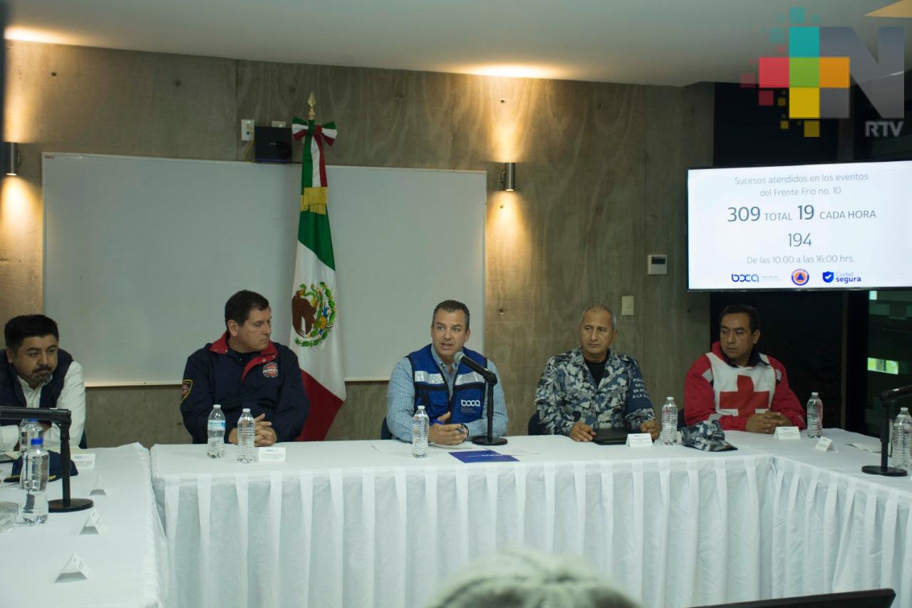 Más de 500 reportes atendió PC en Veracruz, Boca del Río y Medellín por norte