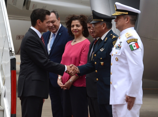 Llega Peña Nieto a Argentina para participar en Cumbre del G-20