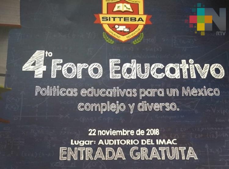 SITTEBA realizará foro para analizar Reforma Educativa