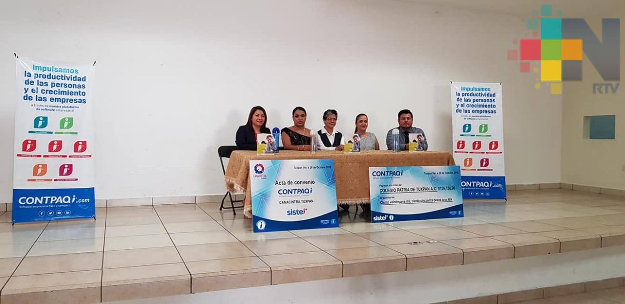 En Tuxpan, Canacintra ofrece software a sus socios para simplificar administración financiera