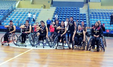 Conquista básquetbol silla de ruedas femenil campeonato y pase a Lima 2019