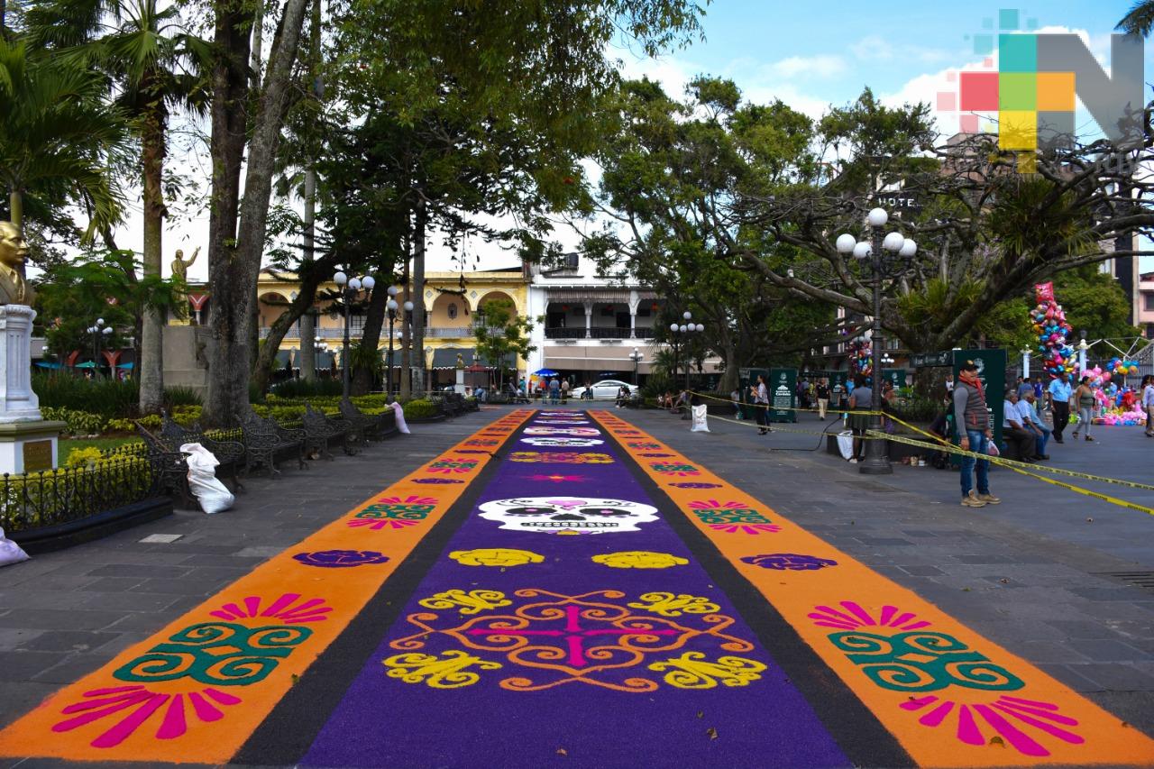 Inauguran en Córdoba tapete monumental con motivo de la celebración de “Todos Santos”
