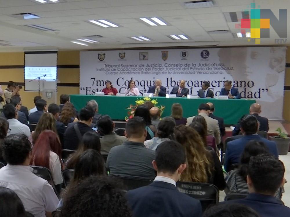 Inician trabajos del Coloquio Iberoamericano Estado Constitucional y Sociedad en el PJEV