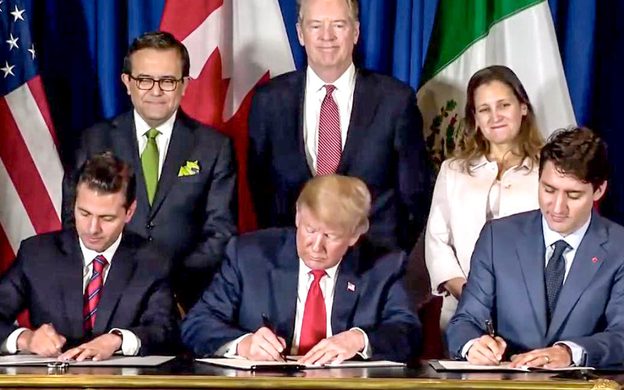 Se firma el Tratado entre México, Estados Unidos y Canadá (T-MEC)