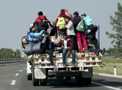 Migrantes centroamericanos saldrán el lunes hacia Guadalajara