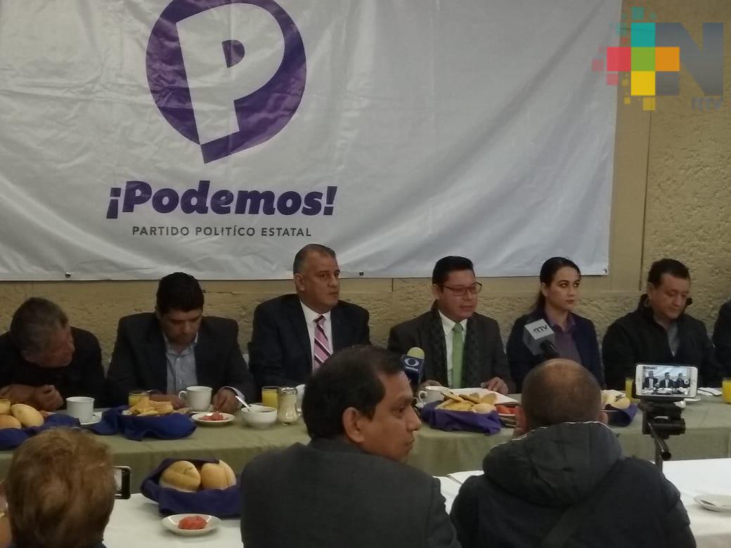 Agrupación Podemos inicia proceso para constituirse como partido político estatal
