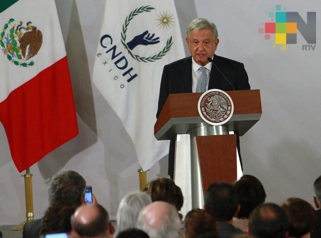 Habrá respeto a derechos humanos y entre Poderes: López Obrador