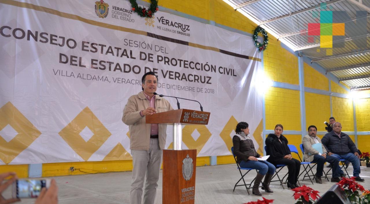 Da inicio gobernador Cuitláhuac a Programa Especial de Temporada Invernal