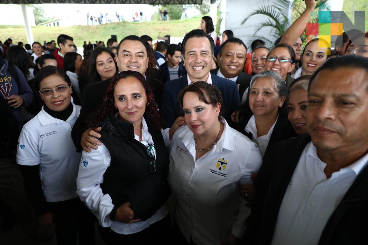 Designa el gobernador Cuitláhuac a Sáiz González en el Tecnológico de Xalapa