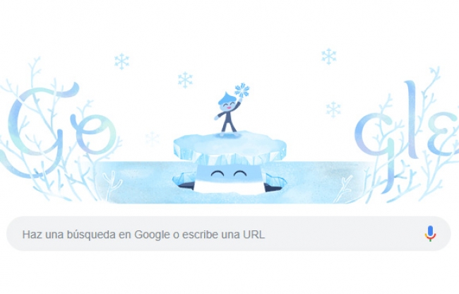 Google da la bienvenida al solsticio de invierno con doodle animado