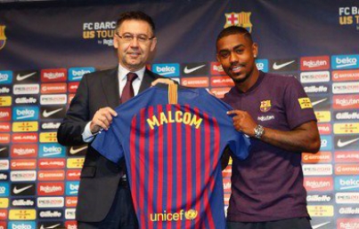 Barcelona pierde a Malcom de 10 a 15 días por un esguince