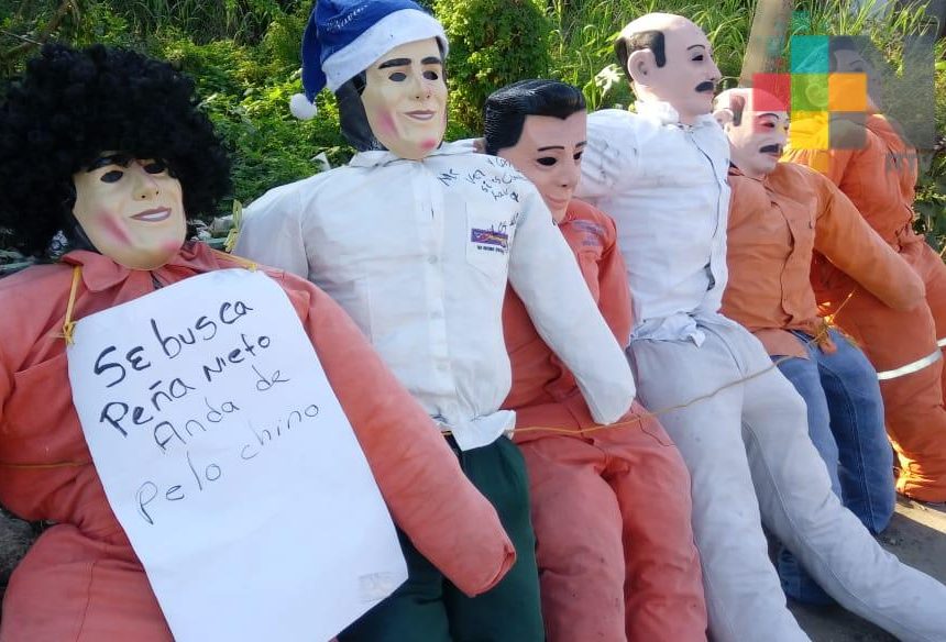 Persiste tradición de quema del «viejo» en el sur de Veracruz