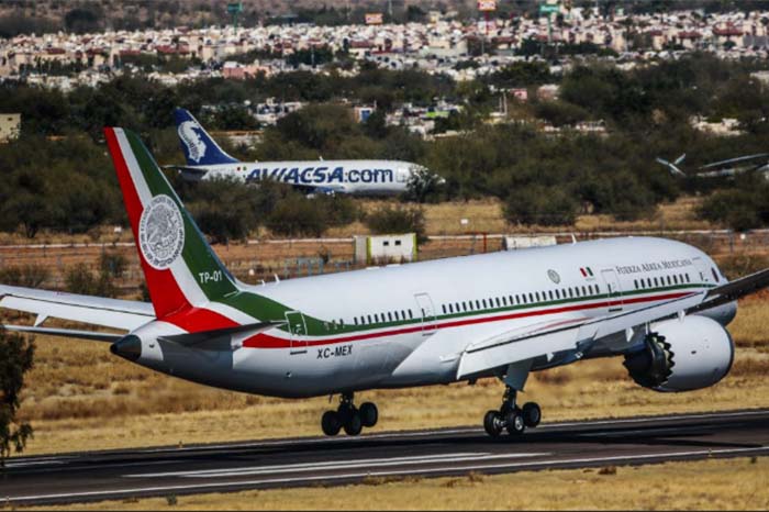 Avión Presidencial saldrá mañana de territorio mexicano; va a EUA