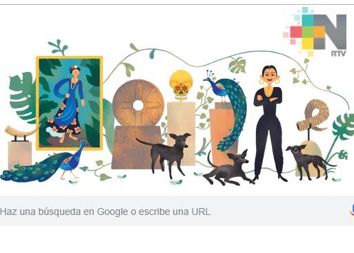 Google reúne colección de Dolores Olmedo en doodle