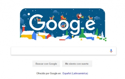Santa comienza la entrega de regalos en doodle de Google