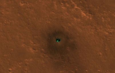 Orbitador de Marte toma primera imagen de InSight desde el espacio