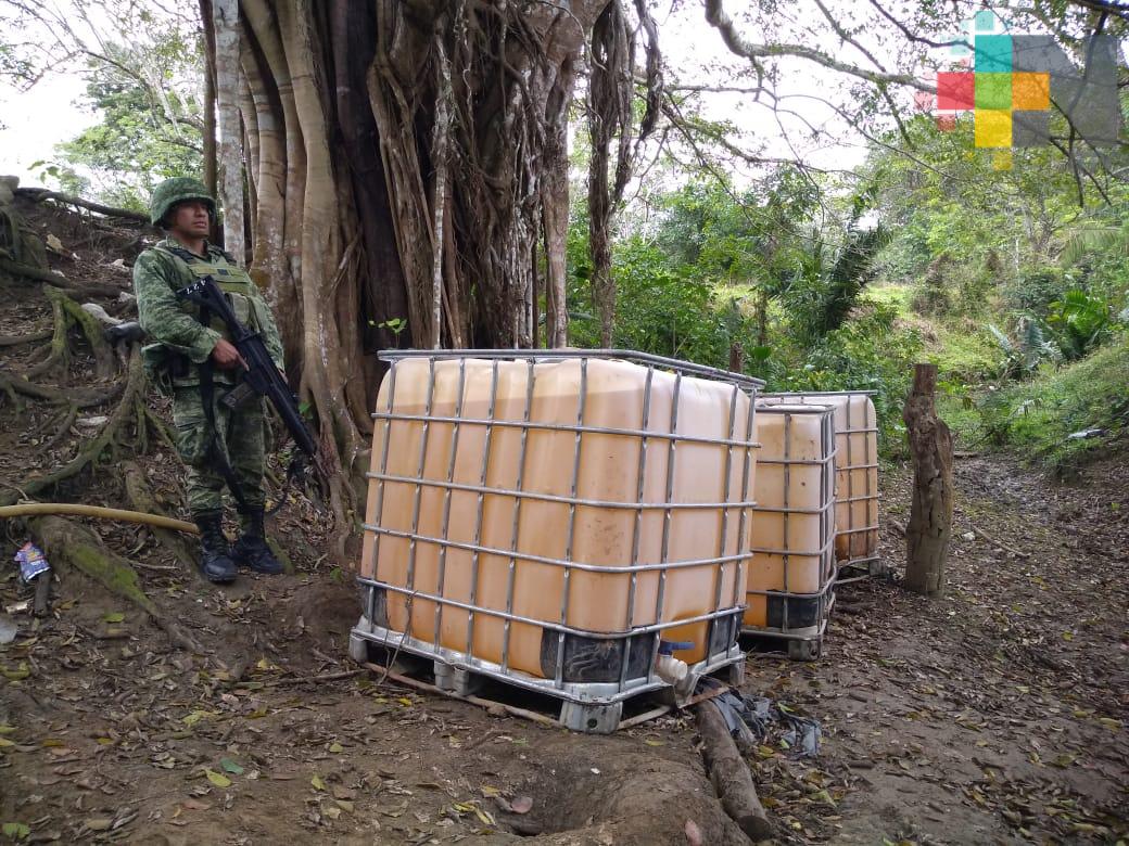 Detectan combustible robado en Sayula de Alemán