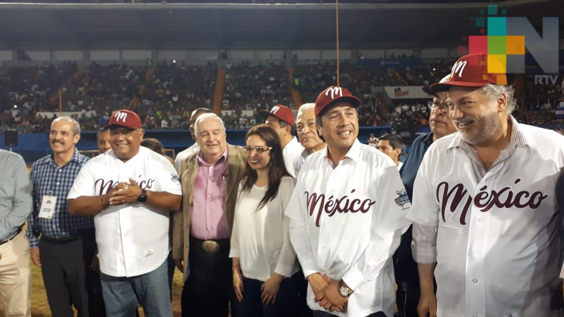 Inauguró el gobernador Cuitláhuac García la Serie Latinoamericana de Beisbol