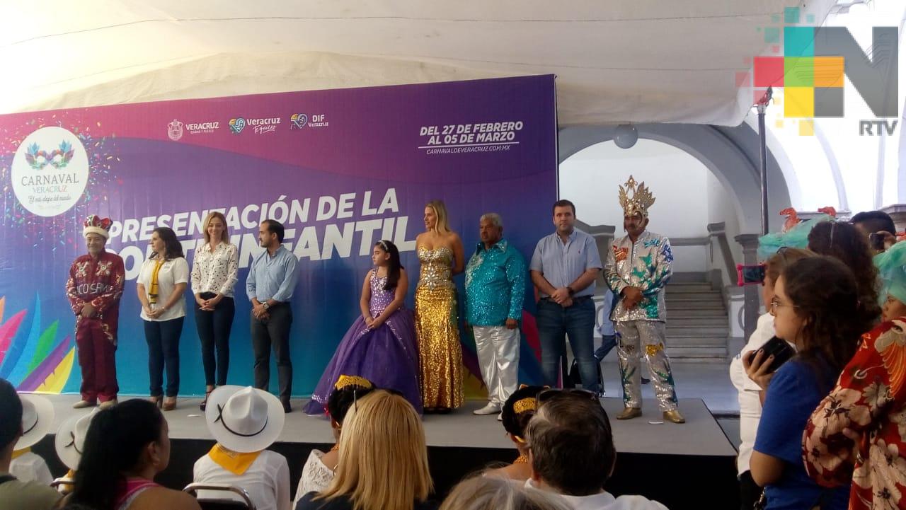 Presentan corte infantil del Carnaval de Veracruz 2019