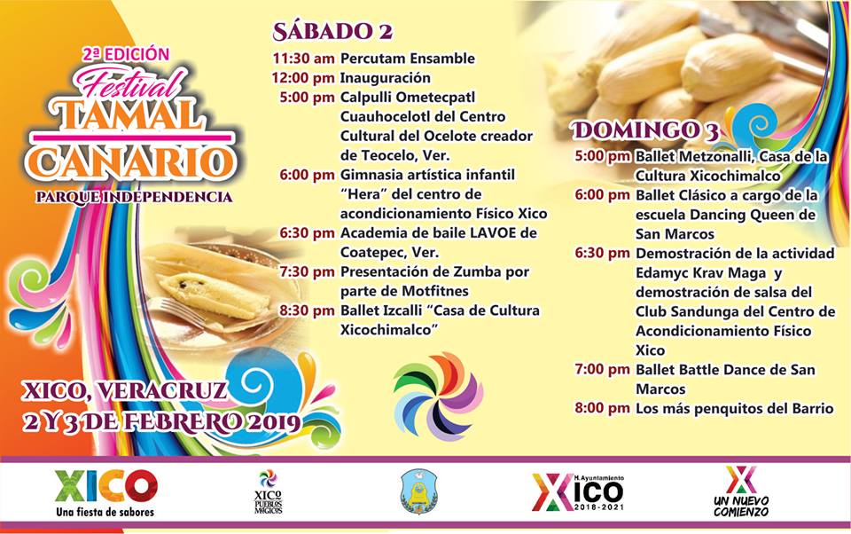 Lista la segunda edición del Festival del Tamal Canario en Xico