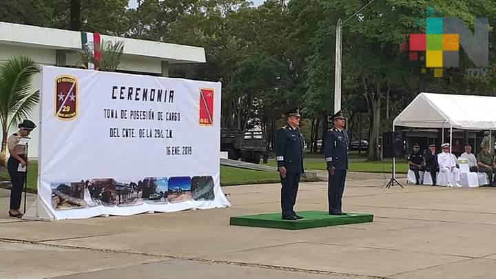Nombran nuevo comandante de la 29 Zona Militar de Minatitlán