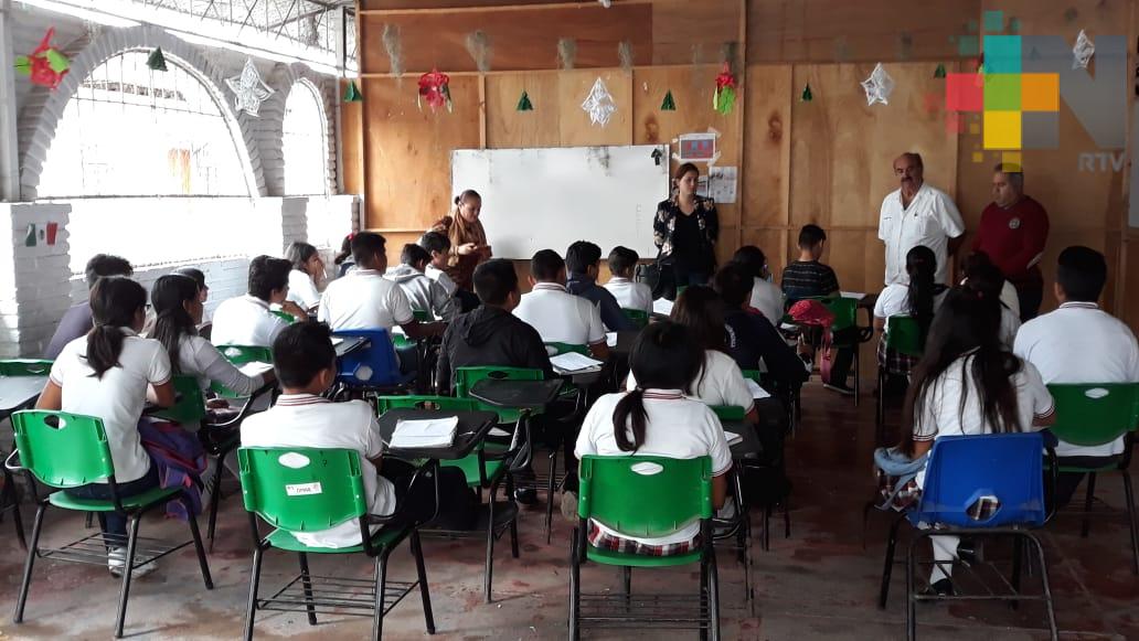 Autoridades educativas realizan acuerdos para construir telebachillerato en Tuxpan