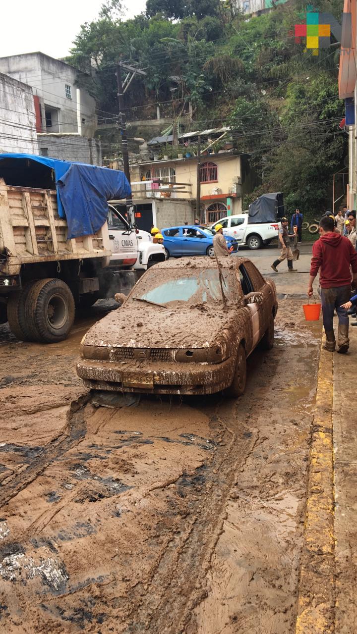 Impactante deslave en Xalapa; no se reportan víctimas