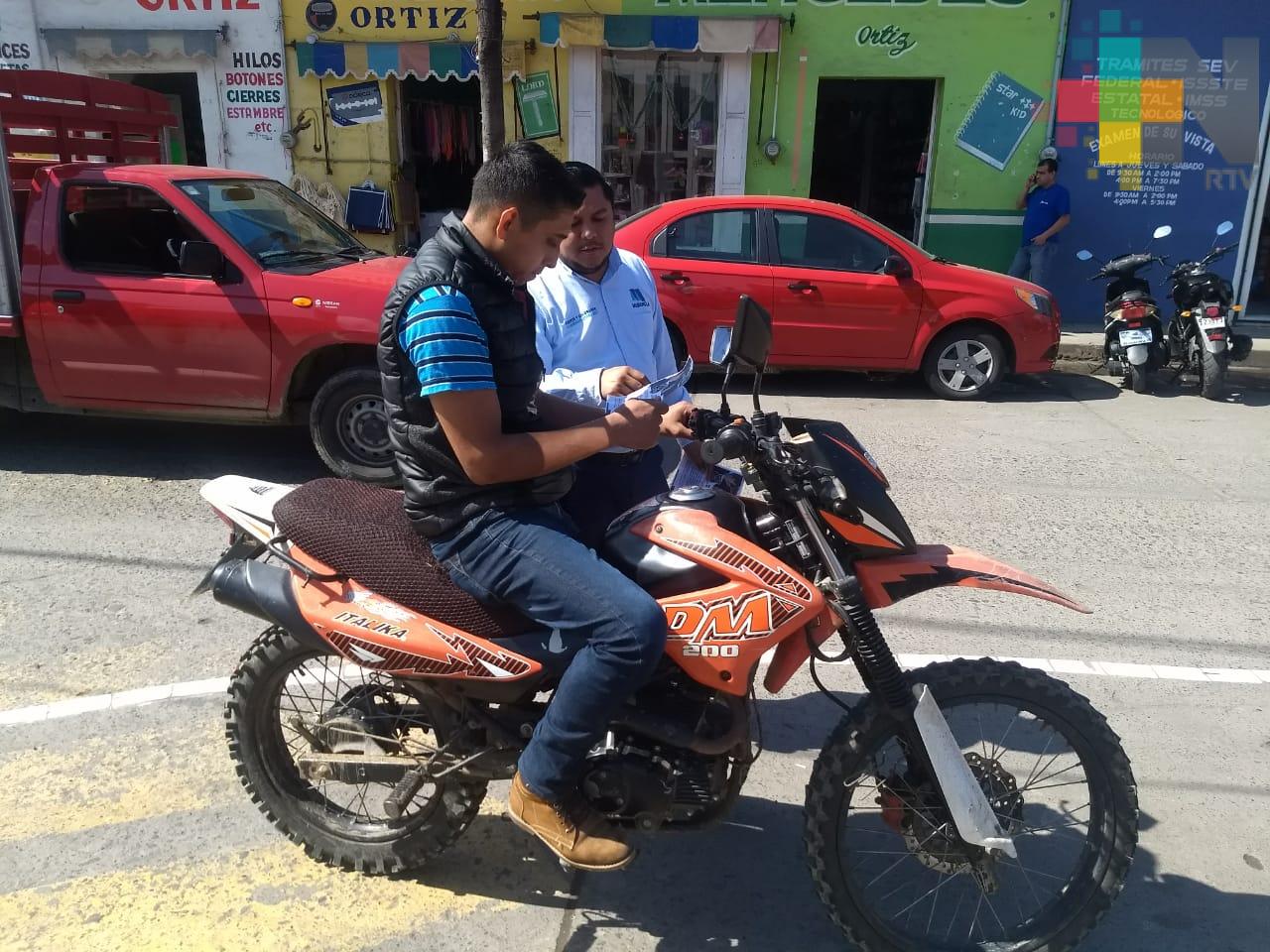 Una de cada 10 motos levantadas por Tránsito municipal de Veracruz es abandonada por dueños