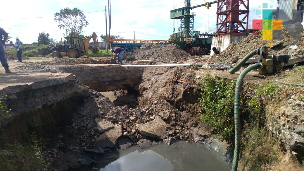 Inicia rehabilitación de tramo final de drenaje de Cosamaloapan