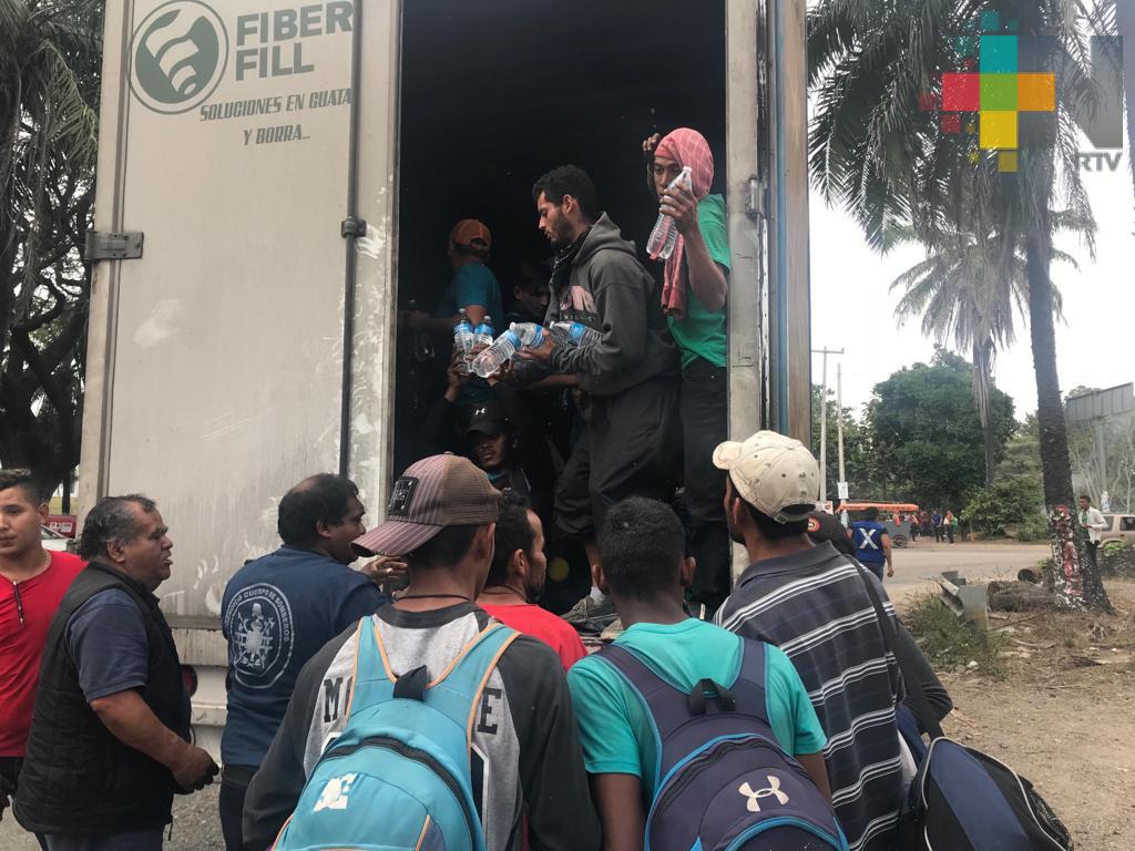 Autoridades de Veracruz brindaron atención a migrantes