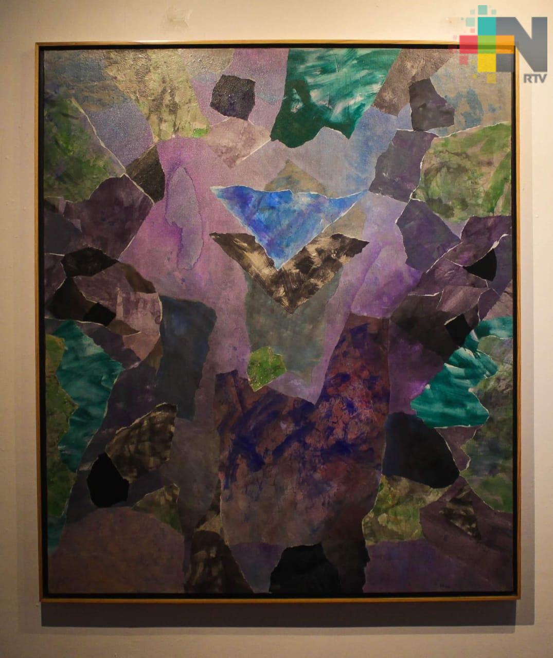 Anhelo de belleza, collage de Rosa Velasco en la Galería Universitaria Ramón Alva de la Canal