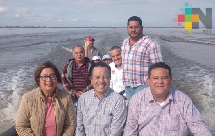 Atiende Gobernador contaminación en el Sistema Lagunar María Lizamba