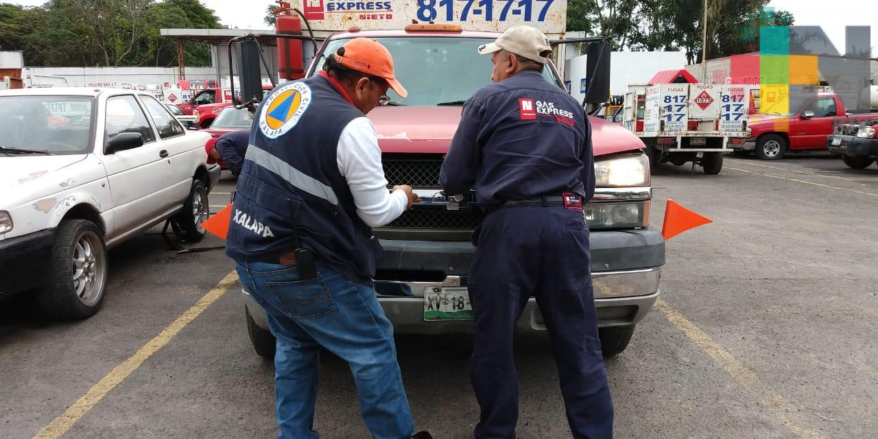 Inspecciona PC unidades repartidoras de gas, en Xalapa