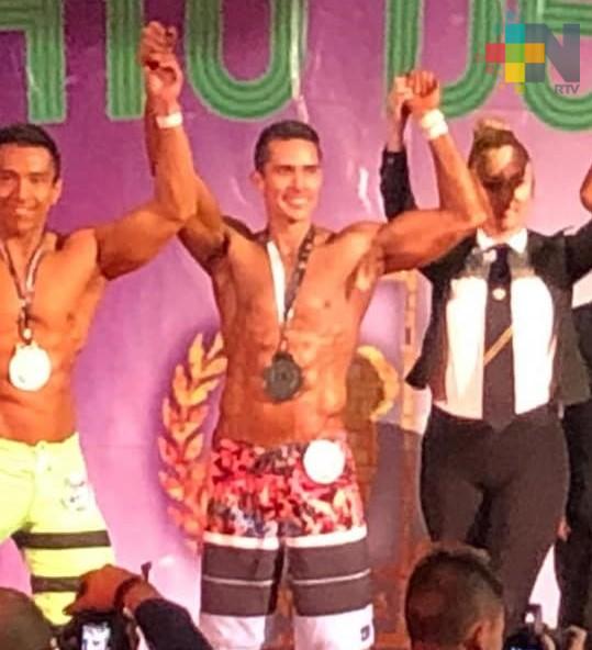 Destacada participación de Joaquín Muriedas, representando a Veracruz, en la Copa Nacional de Fisicoculturismo