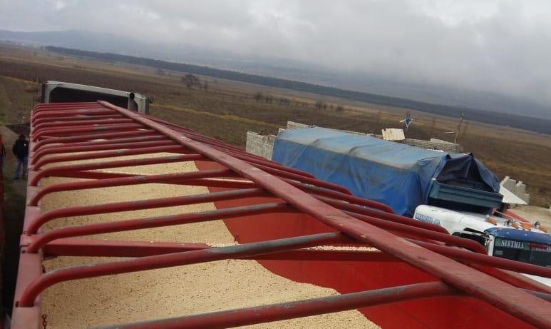 Recuperan 35 toneladas de maíz y aseguran dos vehículos durante cateo