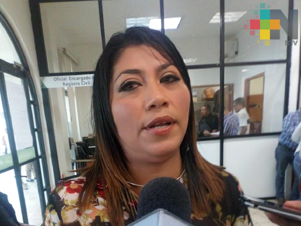 Mayra Gutiérrez asume titularidad del Registro Civil de Coatzacoalcos