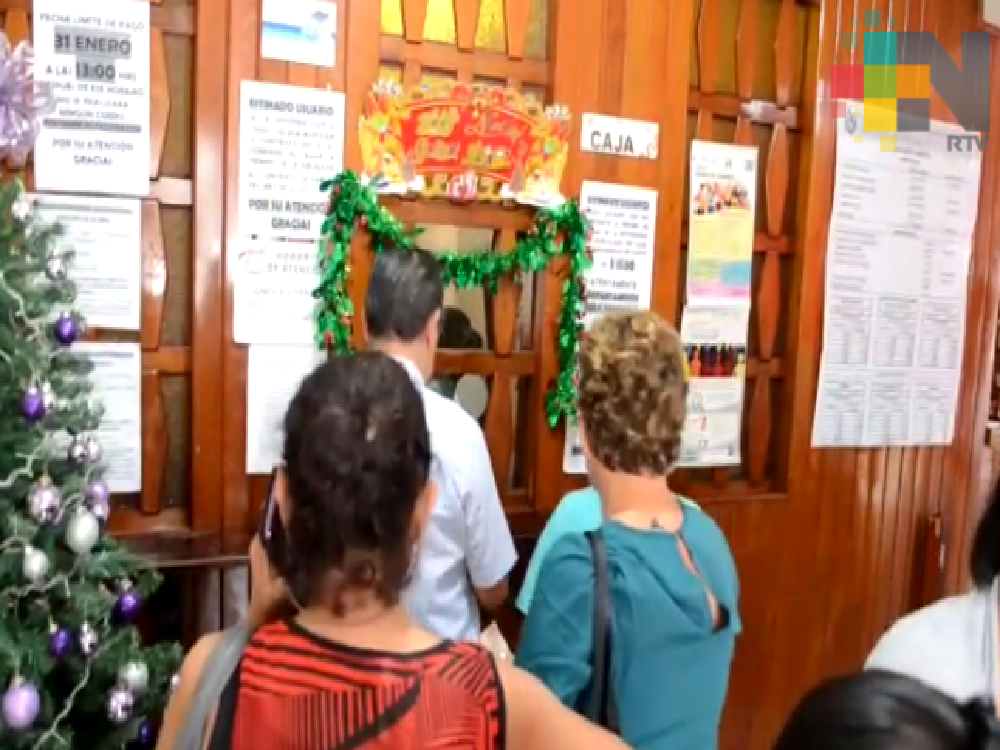 Inicia el pago anual anticipado del agua en Tantoyuca