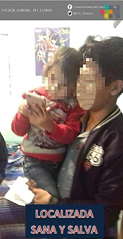 Ubican a la niña Yovana «X», estaba desaparecida en Xalapa