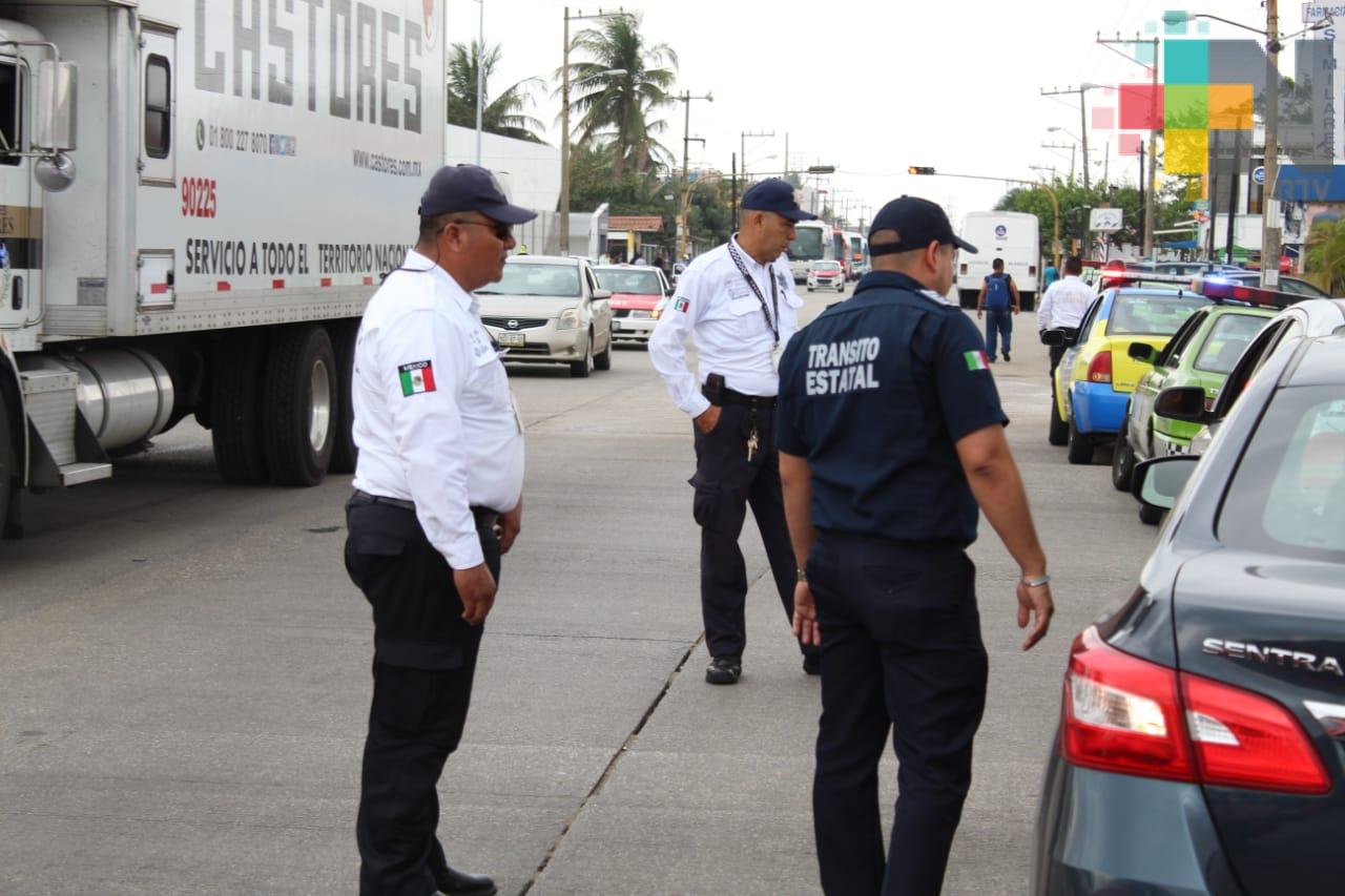 Saldo de 450 sanciones en operativo de Tránsito en Coatzacoalcos