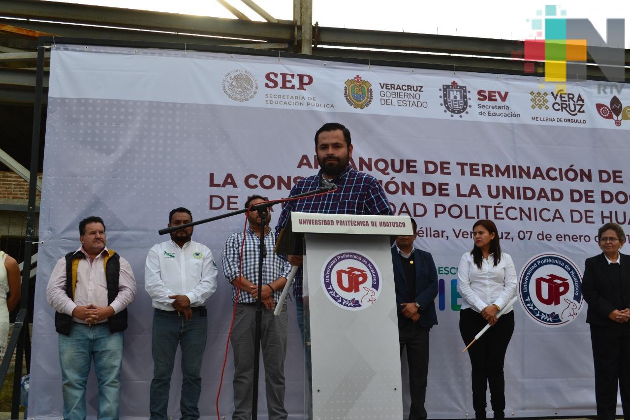Continúa construcción de la Universidad Poltécnica de Huatusco
