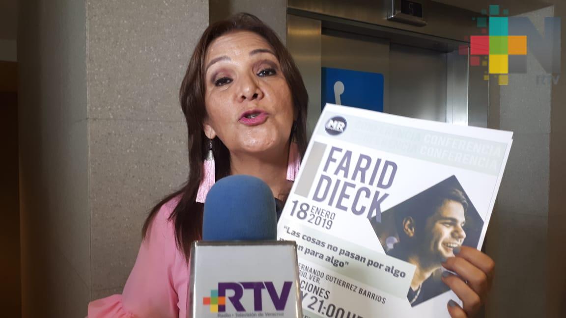 Farid Dieck dará conferencia motivacional en Boca del Río