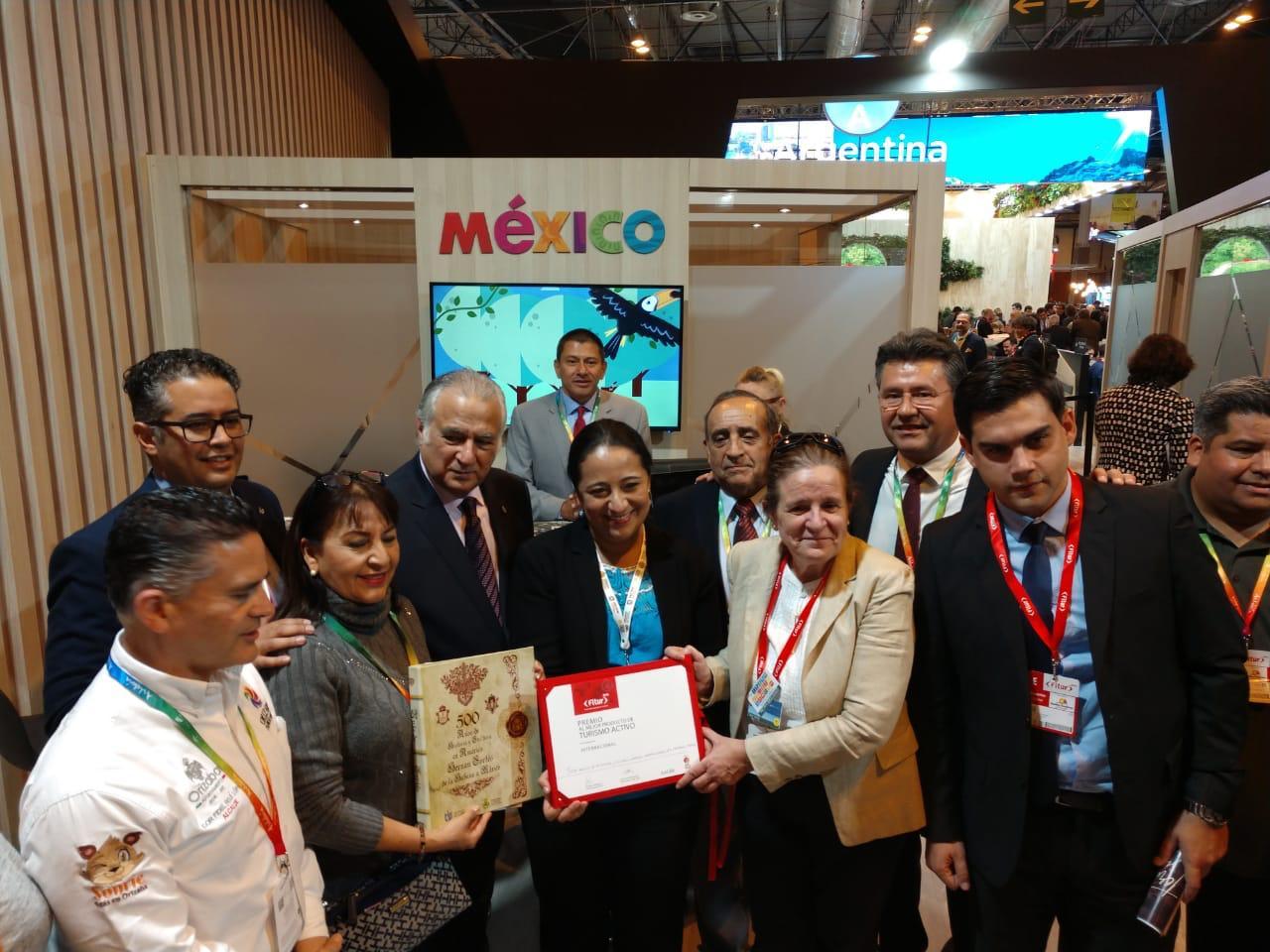 Recibe SECTUR Premio Mejor Producto de Turismo Activo FITUR 2019