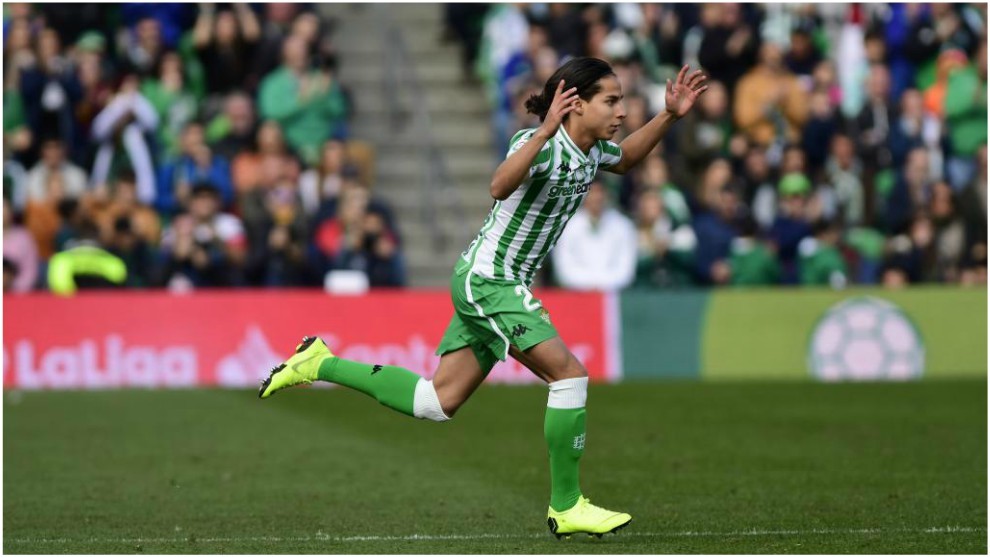 Diego Lainez  debutó en Copa del Rey en empate ante Espanyol