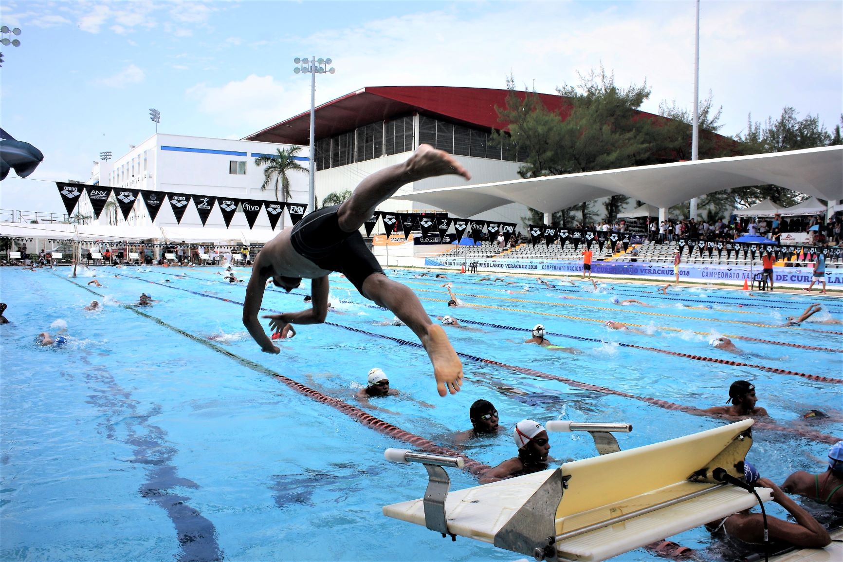 Leyes de Reforma, sede del Grand Prix Senior de Natación