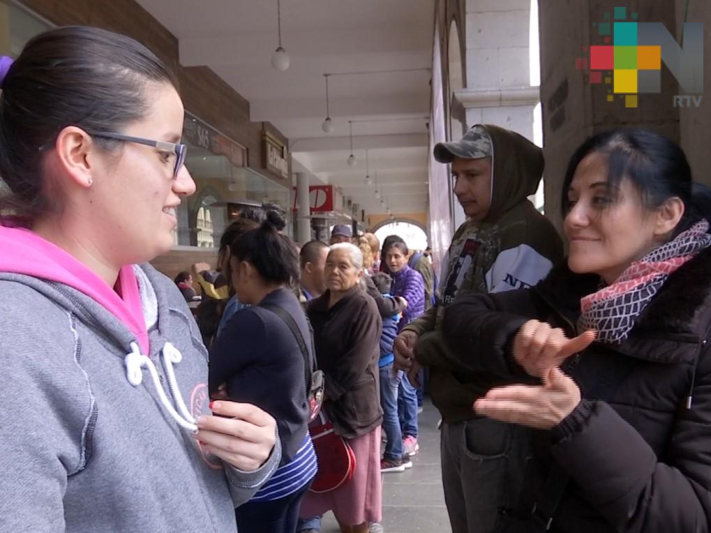 Bien recibido programa de apoyo a adultos mayores y personas con discapacidad, en Xalapa
