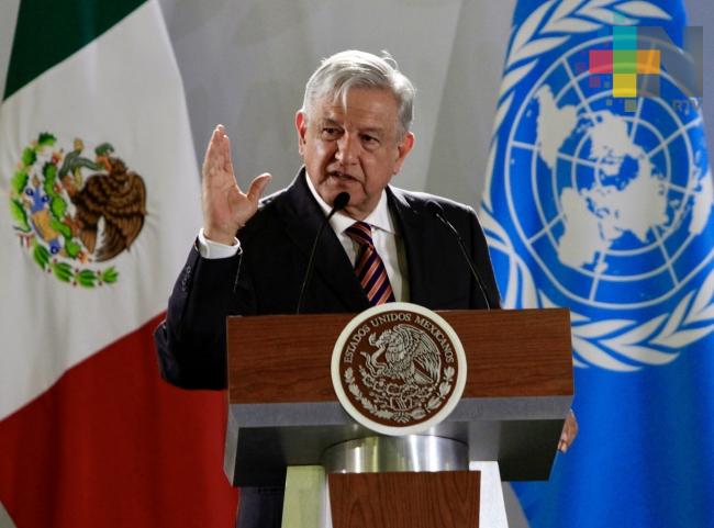 Acompañamiento de Naciones Unidas apoyará combate a corrupción López Obrador