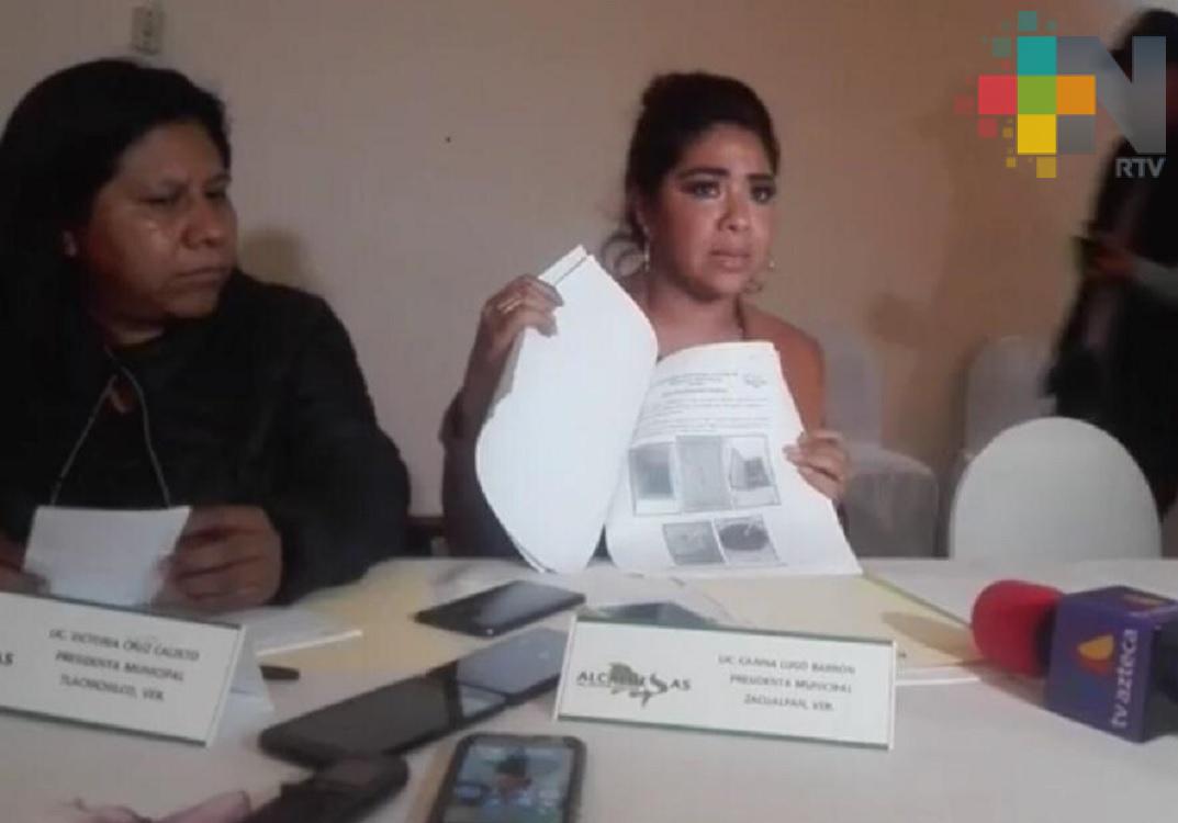 Alcaldesa denuncia que durante administración de Yunes Linares, SIOP contrató empresas fraudulentas