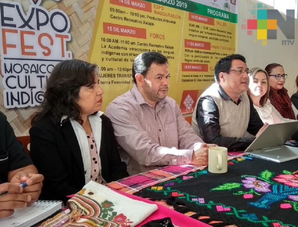 Expo Fest ”Mosaico de Cultura indígena” se realizará del 14 al 18 de marzo en Xalapa